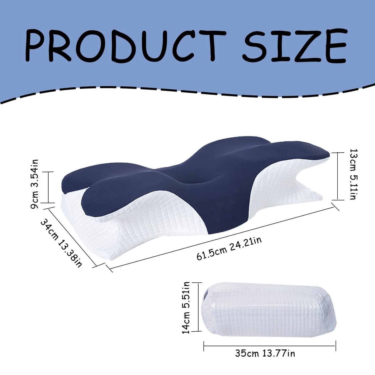 Smart Sleep Pillow – All-Position Neck Support